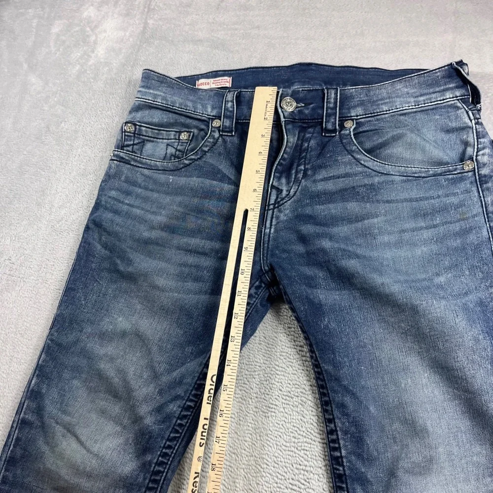 True Religion Rocco Relaxed Skinny Jeans Mens 30 Medium Wash Blue Denim